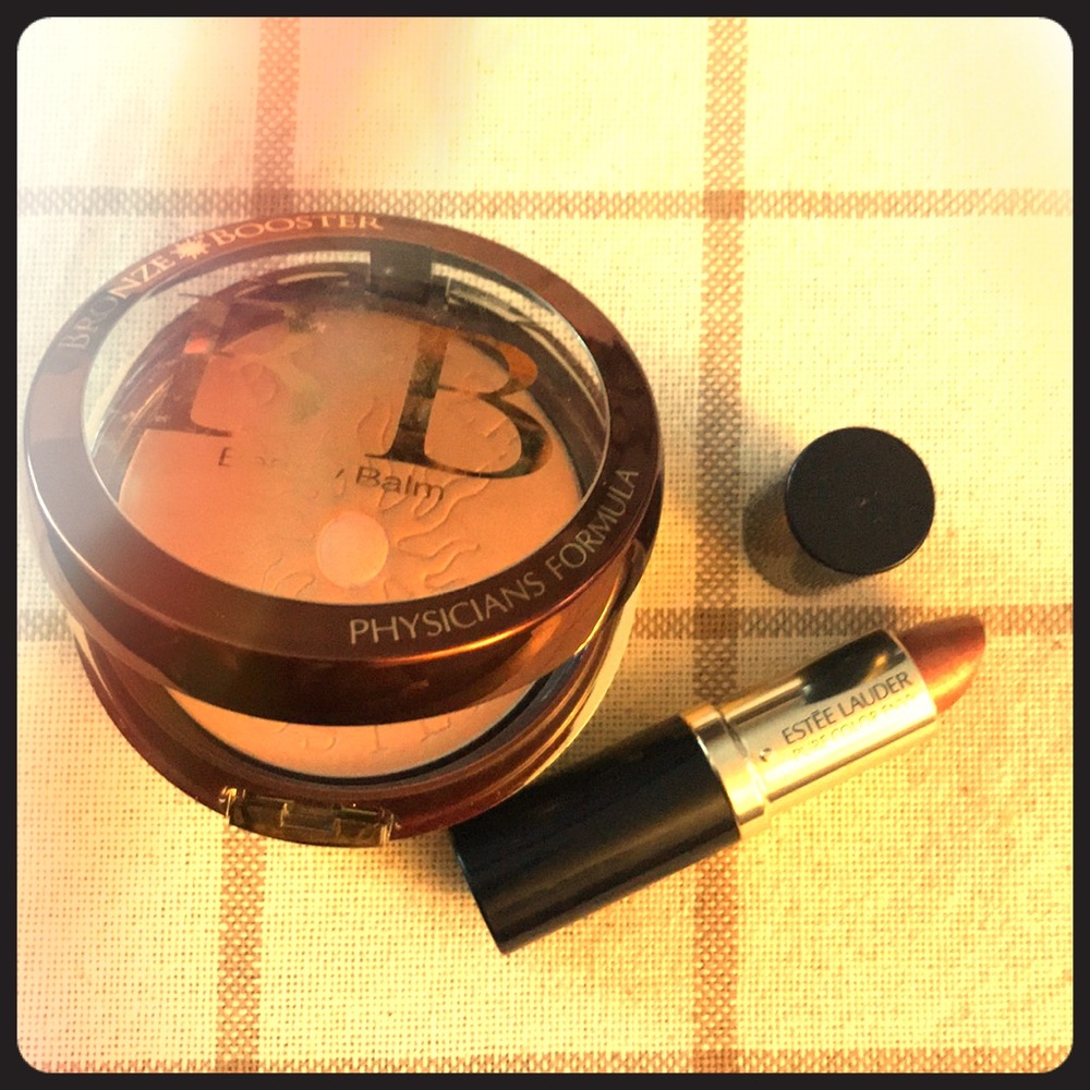 bronzer and Estee Lauder pure color envy